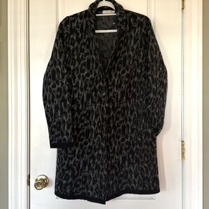 Aida cardigan Women’s Wool Blend Leopard 1 Button